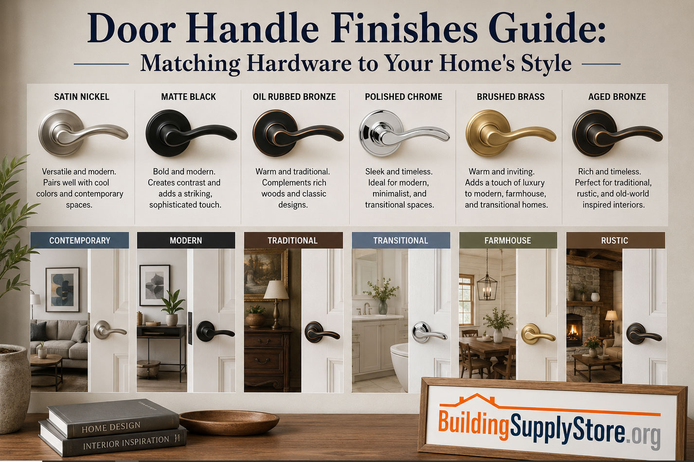 Door Handle Finishes Guide