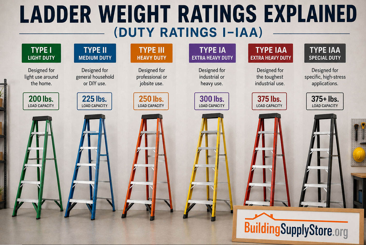 Ladder Weight Ratings Explained