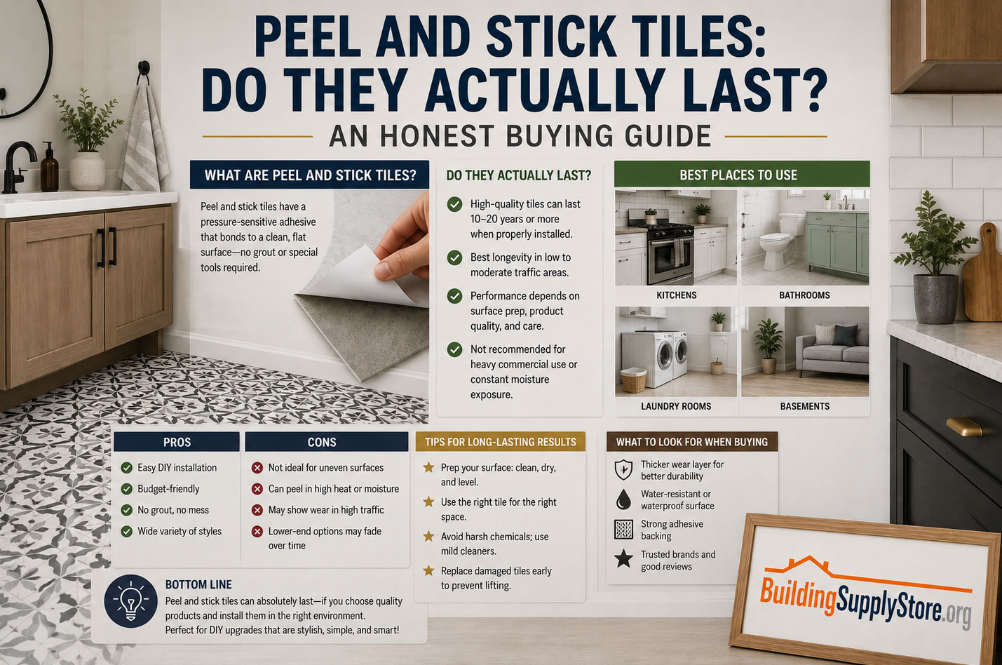 Peel and Stick Tiles: Do They Actually Last