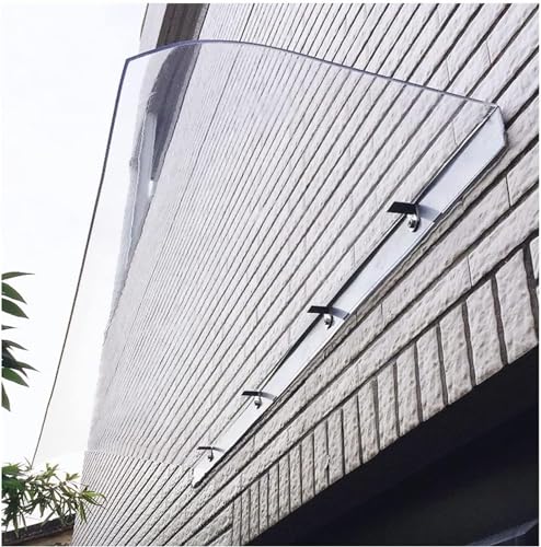 Window Door Awning Canopy, UPF 50+ Polycarbonate Entry Door Outdoor Window Awning Exterior Front Door Overhang Awning