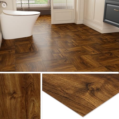 Brown Peel And Stick Floor Tilenull