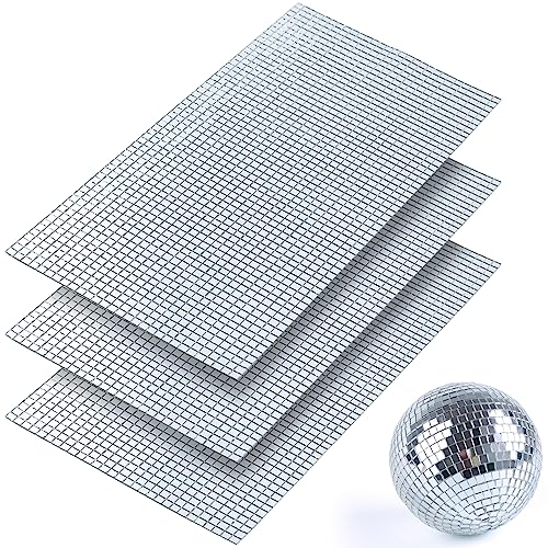 Mirror Tiles Self Adhesive, 5400 Pieces Mosaic Tiles Sheet, Disco Ball